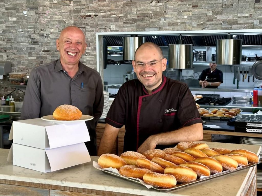 Bocconcino team with freshly baked pastries